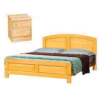AS DESIGN雅司家具-拉爾白楓木5尺全實木雙人床架(買就送床頭櫃)