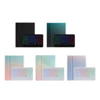 PU Case+Keyboard For Ipad 11 2021 2020 2018 /Ipad Air 4 10.9 Tablet Flip Case Tablet Stand With RGB Backlit Keyboard
