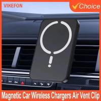 30W Magnetic Car Wireless Chargers Air Vent Clip Phone Holder for iphone15 14 13 12 11Pro Max Macsaf