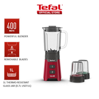 Tefal Minimix Glass Personal Blender BL1685 – 400W, 700ml, removable Powelix blades, 2 speeds,choppe