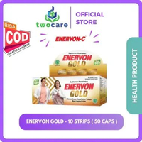 Enervon Gold box isi 10 Strip 5 kapsul Lunak