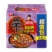 農心辛拉麵超值包(袋裝5入)-泰式酸辣炒麵(紫袋)