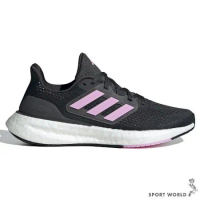 Adidas 女鞋 慢跑鞋 避震 輕量 PUREBOOST 23 黑粉紫 IF2386