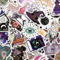 10/50Pcs Witchy Gothic Apothecary Tarot Witch Astrology Boho Stickers Magician Laptop Guitar Phone Graffiti Kids Toys Sticker