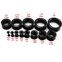 1PCS Anting Piercing EarPlug Karet Tunnel Rubber Silicone ( Bukan Sepasang ) 3mm - 25mm Perempuan La