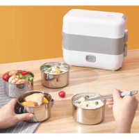 Hộp đựng cơm văn phòng 2 tầng ruột inox đa năng hộp  cơm hộp  cơm hộp  đựng cơm