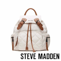 STEVE MADDEN-軍旅休閒後背包 BSOLLY-白色