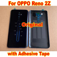 Original New Glass Panel Back Cover Battery Door Housing Rear Case For Oppo Reno 2Z Reno2 Z Phone Lid Parts with Adhesive