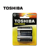 【TOSHIBA 東芝】鹼性2號電池 2入