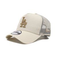 【NEW ERA】棒球帽 AF Color Era 象牙白 棕 MLB 940帽型 可調帽圍 洛杉磯道奇 LAD 老帽(NE14148054)