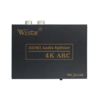 ARC Mini HDMI to HDMI Audio Extractor Optical SPDIF With Power Adapter 4Kx2K HDMI Audio Extractor