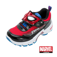 【Marvel 漫威】童鞋 蜘蛛人 電燈運動鞋/透氣 好穿脫 MIT正版 黑紅(MNKX35222)