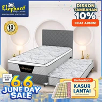 Springbed / Kasur 2 in 1 Elephant Longdale Rebounded 120 x 200 Authentic Grey