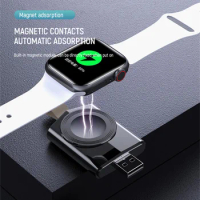 Portable Wireless Charger For IWatch Magnetic Wireless Charging For apple watch 6 5 4 3 2 1 USB Charger