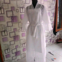 KIMONO MAKEUP PENGANTIN ORGANZA PLUS DAKEMAN Panjang