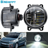 1Pair Fog Lamp Assembly DRL Fog Light H11 LED 12V Headlights For Citroen Berlingo B9 2012 2013 2014 2015