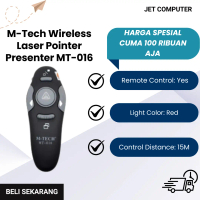 Presenter Nirkabel MT-016 M-Tech Original dengan Laser Pointer