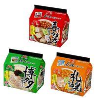 【江戶物語】SANYO 三洋一番 旅麵 喜多方醬油/博多豚骨/札幌味噌 5袋入包麵 拉麵 泡麵 日本原裝 日本進口