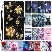 Flower Leather Wallet Cover on For Xiaomi Mi 10T Pro 5G Flip Case For Xiomi Mi10T Lite 5G 10 Magnetic Capa Phone Protective Bags