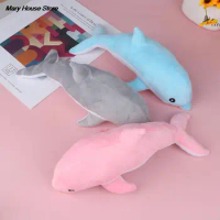 30cm Lovely Cute Stuffed Dolphin Plush Toys Soft Animal Dolls Sofa Decor Baby Pillow Cushion for Kids Children Gifts