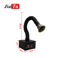 Mobile Phone Repair Fume Extractor With Lights For Laser Machine High Efficient Single Channel Welding Soldering Smoke Absorber