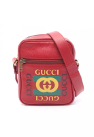 Gucci Pre-Loved Gucci gucci print Shoulder bag leather Red