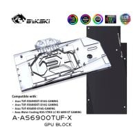 Bykski GPU Block , For ASUS TUF RX 6900 6800 XT GAMING , Full Cover Liquid Cooler GPU Water Cooling, A-AS6900TUF-X