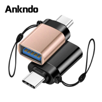 ANKNDO USB 3.0 To Type C OTG Adapter For Macbook Pro Air Samsung S10 S9 USB OTG Cable Mobile Phone Adapter Conventer USB C OTG