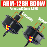Ebike Powerful AKM Gear Hub Motor 36V 800W 48V 800W Rear Cassette Hub Motor /Rear Rotate Brushless Gear Motor Fork Size135mm