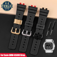 Resin Watchband For Casio G-shock GMW-B5000 35th Anniversary Watch Strap Waterproof Rubber Replacement Bracelet Wristband Black