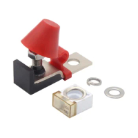 For New Energy Electric Vehicle Battery Fuse Holder, 58V 80A Insulation Fuse Holder with Fuse