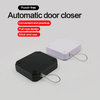 4pcs/set Door Closer Punch-Free Automatic Door Closers For Drawers Rawstring Door Closer Bracket Door Automatic Closer