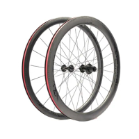 Highway bicycle carbon fiber wheel hub set 38/50mm carbon fiber wheel hub 700C ultra light through type disc brake