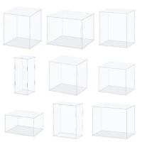 Clear Acrylic Display Case for Collectibles Assemble Storage Box for Display Memorabilia Action Figures Home Organizing Toys