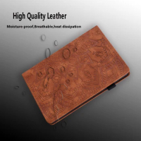 Embossed Funda Case For OPPO Pad Air realme Pad Mini Cover Coque Mandala Leather Stand Tablet Flip Wallet Cover Card Smart Shell