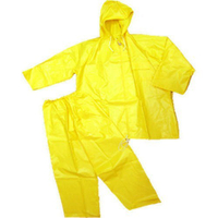 Kids plain color with back design long terno raincoat with pants waterproof kids kapote