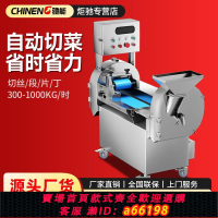 【台灣公司 可開發票】馳能切菜機商用食堂中央廚房大型單雙頭多功能切片切絲切丁機一體