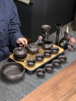紫砂茶具套裝整套家用茶杯泡茶壺蓋碗功夫高檔辦公室會客茶道現代