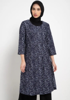 Daisy Tunic In Navy Print