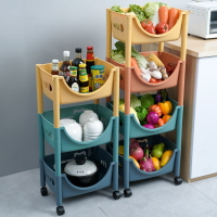 廚房蔬菜置物架落地多層菜籃子收納筐多功能收納神器省空間儲物架
