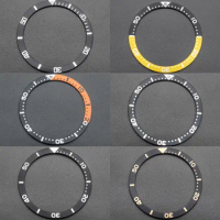 Aluminum 39mmx32mm Bezel Insert For SKX6105 SKX6139 Watch Case Back Cover Seiko Mod Sapphire GlassInner Ring Men Watch Parts
