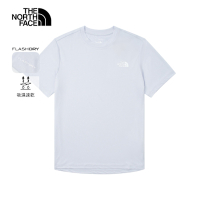【The North Face 官方旗艦】北面男款灰色吸濕排汗短袖T恤｜8DG60TI 排汗衫
