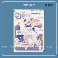 Paimon Anime Genshin Impact Case For Samsung Galaxy Tab S9Lite 8.7 2021 Case SM-T220/T225 Tri-fold stand Cover Galaxy Tab S6lite