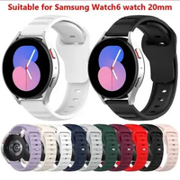 Silicone 20/22mm Strap For Samsung Galaxy Watch 5 4 Active 2 wristband For Huawei Honor Amazfit Garmin