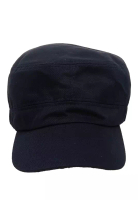 Hamlin Aldrich Topi Kasual Flat Top Komando City Hunter Material Cotton ORIGINAL - Black