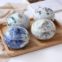日式手繪陶瓷蒸碗蓋湯碗湯盅