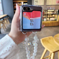 Case Film Integration Bracelet Phone Case for Samsung Galaxy Z Flip 5 Flip5 Zflip5 Cover