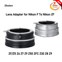 Shoten Manual Focus Lens Adapter For Nikon F Lens Mount To Nikon ZF Camera Adapter Ring for ZFZ5 Z6 Z7 Z9 Z50 ZFC Z30 Z8 Z9