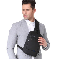 Kingsons Waterproof 10.1 Inch Chest Backpack for Men Casual Crossbody Bag Leisure Travel Single Shoulder Backpack