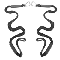 New4ft Boat Bungee Dock Line With Hook Mooring Rope Boat Accessories For Boats Pontoon Kayak